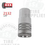 Kex Tire Repair | Steel 1/4" Female ARO-style Coupler - 1/4" FNPT - 2132