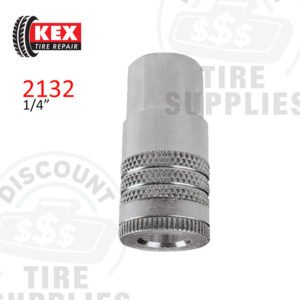 Kex Tire Repair | Steel 1/4" Female ARO-style Coupler - 1/4" FNPT - 2132