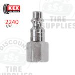 Kex Tire Repair | Steel 1/4" Female #728 M-Style Air Coupler - 1/4" FNPT - 2240