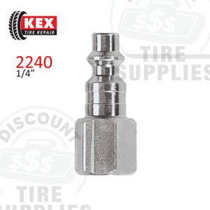Kex Tire Repair | Steel 1/4" Female #728 M-Style Air Coupler - 1/4" FNPT - 2240