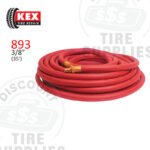 Kex Tire Repair | Industrial Rubber Air Hose (3/8″ x 35′) 1/4″ MNPT 300psi - 893
