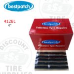 BestPatch | Fat Black 4" Universal String-Type Tire Repair Plug Inserts - 412BL