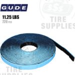 Gude | Steel 1/4 oz (0.25 oz) FE Stick-On Adhesive Tape Wheel Weight Roll | 720 pcs | Steel | Coated | Black
