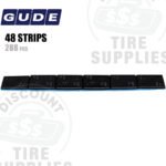Gude | Steel 1/2 oz (0.50 oz) FE Stick-On Adhesive Tape Wheel Weight | Steel Coated - Black - 288 PC. Box