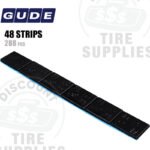 Gude | Steel 1/2 oz (0.50 oz) FE Stick-On Adhesive Tape Wheel Weight | Steel Coated - Black - 288 PC. Box