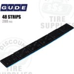 Gude | Steel 1/2 oz (0.50 oz) FE Stick-On Adhesive Tape Wheel Weight | Steel Coated - Black - 288 PC. Box