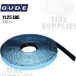 Gude | Steel 1/2 oz (0.50 oz) FE Stick-On Adhesive Tape Wheel Weight Roll | 360 pcs | Steel | Coated | Black