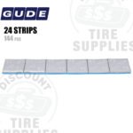 Gude | Steel 1.00 oz FE Stick-On Adhesive Tape Wheel Weight | Steel Coated - Silver - 144 PC. Box