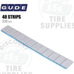 Gude | Steel 1/4 oz (0.25 oz) FE Stick-On Adhesive Tape Wheel Weight | Steel Coated - Silver - 576 PC. Box