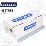 Gude | Steel 1/4 oz (0.25 oz) FE Stick-On Adhesive Tape Wheel Weight | Steel Coated - Silver - 576 PC. Box