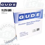 Gude | Steel 1/4 oz (0.25 oz) FE Stick-On Adhesive Tape Wheel Weight Roll | 720 pcs | Steel | Coated | Silver