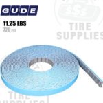 Gude | Steel 1/4 oz (0.25 oz) FE Stick-On Adhesive Tape Wheel Weight Roll | 720 pcs | Steel | Coated | Silver