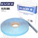 Gude | Steel 1/4 oz (0.25 oz) FE Stick-On Adhesive Tape Wheel Weight Roll | 720 pcs | Steel | Coated | Silver