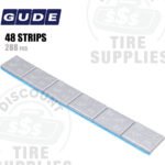 Gude | Steel 1/2 oz (0.50 oz) FE Stick-On Adhesive Tape Wheel Weight | Steel Coated - Silver - 288 PC. Box