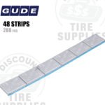 Gude | Steel 1/2 oz (0.50 oz) FE Stick-On Adhesive Tape Wheel Weight | Steel Coated - Silver - 288 PC. Box