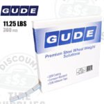 Gude | Steel 1/2 oz (0.50 oz) FE Stick-On Adhesive Tape Wheel Weight Roll | 360 pcs | Steel | Coated | Silver
