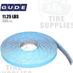 Gude | Steel 1/2 oz (0.50 oz) FE Stick-On Adhesive Tape Wheel Weight Roll | 360 pcs | Steel | Coated | Silver