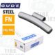 Gude | FN Style Clip-On Wheel Weights for Aluminum Alloy Rims, Steel Coated - 25 per Box