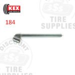 Kex Tire Repair | Chrome Dual Foot Air Gauge with Straight-on 30° Reverse Chuck 20-120 psi - 184