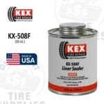 Kex Tire Repair | Liner Sealer, with Brush Cap (Flammable) – 16 fl. oz. - KX-508F