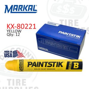 Markal | Original B Paintstik Solid Paint Marker, 12 Per Box, Yellow - 80221