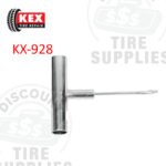 Kex Tire Repair | Metal Split Eye Needle with T-Handle End Slot, Chrome - KX-928