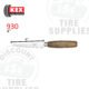 Kex Tire Repair | Wooden Handle Rigid Skiving Knife with Tapered Point Tip - KX-930