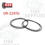 Kex Tire Repair | Standard 1/4″ Diameter O-Ring for 24″ Grader Tubeless Tire Rim - Pack of 2 - OR-224TG