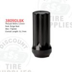 Black Duplex Long Spline Acorn Lug Nut for Dodge - Thread Size M14 x 1.50 - 3809DLBK