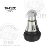 7/8" Chrome Sleeve Snap-In Valve Stem - TR-412C