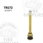 3.75″ Brass .625 Rim Hole Tubeless Clamp-In Valve Stems - TR-572