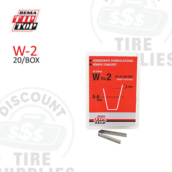 Rema Tip Top | Angle Tire Groover Cutting Bladed, 1/4" - 20 Pack - W-2
