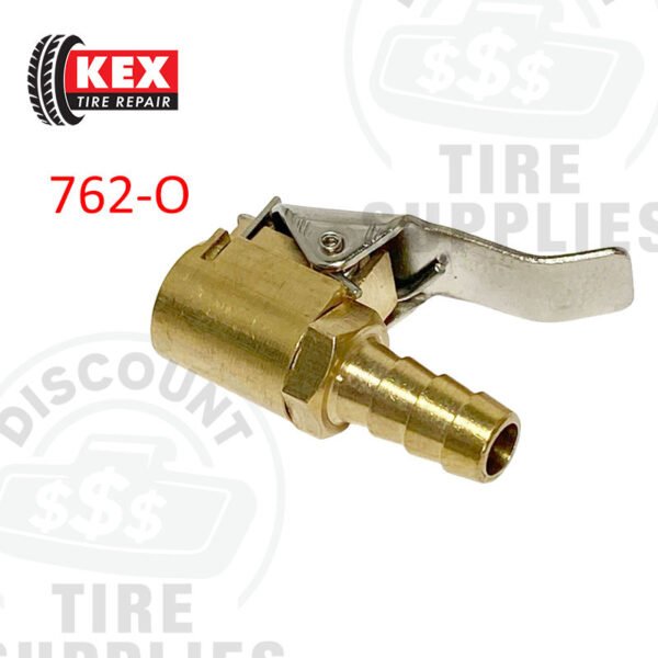 Kex Tire Repair | European-Style Clip-On Flow Thru Air Chuck (Closed Style) - 762