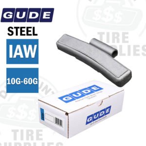 Gude | IAW Passenger Car Clip-on Wheel Weights for Alloy Wheels, Steel Coated - 25 Box