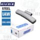 Gude | IAW Passenger Car Clip-on Wheel Weights for Alloy Wheels, Steel Coated - 25 Box