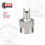 Kex Tire Repair | Standard Bore Metal Screwdriver Valve Cap - 37