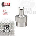 Kex Tire Repair | Standard Bore Metal Screwdriver Valve Cap - 37