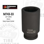 3/4" Drive, 33mm 6pt Deep Impact Socket - M743-33