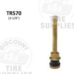 3.01″ Brass .625 Rim Hole Tubeless Clamp-In Valve Stems - TR-570