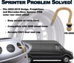 Sprinter Dually Valve for Outer Rear Steel Wheel - VS-3600