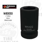 1" Dr. Budd Wheel Socket 33mm - W83033