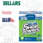 Sellars | ToolBox® Shop Towels Box, Blue, 200 Sheets - 55202