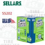 Sellars | ToolBox® Shop Towels Box, Blue, 200 Sheets - 55202