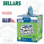 Sellars | ToolBox® Shop Towels Box, Blue, 200 Sheets - 55202