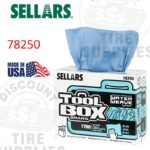 Sellars | ToolBox® Waterweave® T700 Pop-up Box, Blue Interfold Wipers, 100 Sheets - 78250