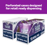 Sellars | Clean Task™ Cleaning & Degreasing Wet Wipe Refill Pack, Red, 70 Sheets - 90174 - Image 6