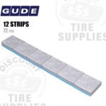 Gude | Steel 2.00 oz FE Stick-On Adhesive Tape Wheel Weight | Steel Coated - Silver - 72 PC. Box