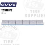 Gude | Steel 2.00 oz FE Stick-On Adhesive Tape Wheel Weight | Steel Coated - Silver - 72 PC. Box