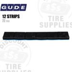 Gude | Steel 2.00 oz FE Stick-On Adhesive Tape Wheel Weight | Steel Coated - Black- 72 PC. Box
