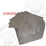 Gray Dimpled Universal Lightweight Absorbent Pads | 15” x 18” | 200 Mats - GDM200